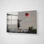 Wallity Cuadro Decorativo Banksy 45 x 65 cm en Vidrio Templado